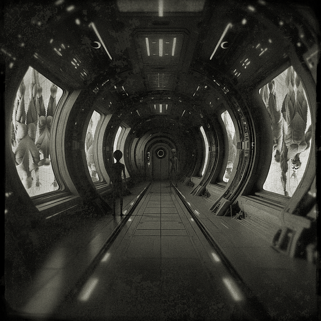 Free aliens extraterrestrials space illustration