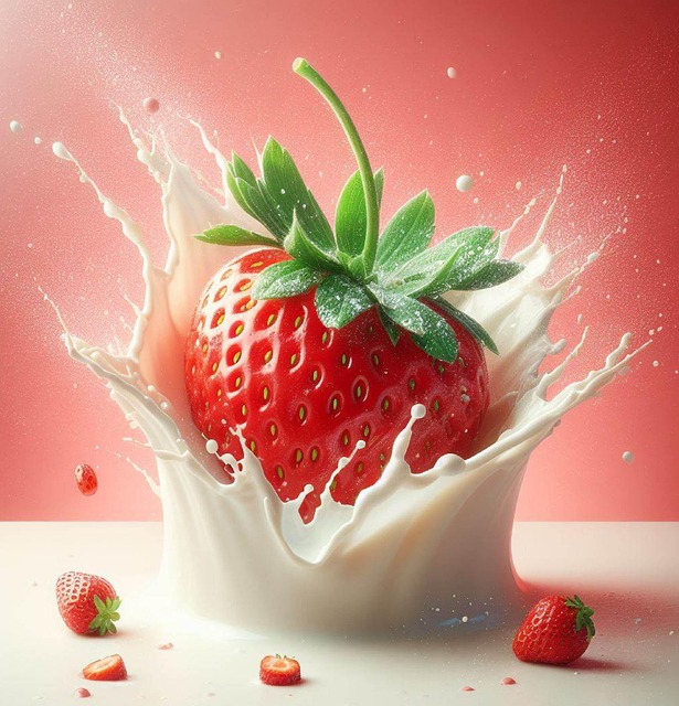 Free ai generated strawberry fruit illustration
