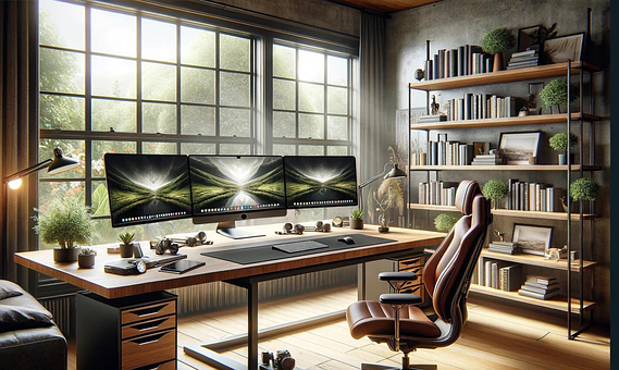 Free Ai Generated Home Office illustration and picture