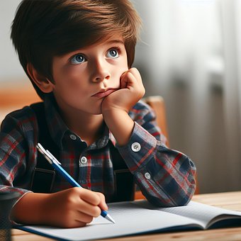 Free Ai Generated School Boy illustration and picture