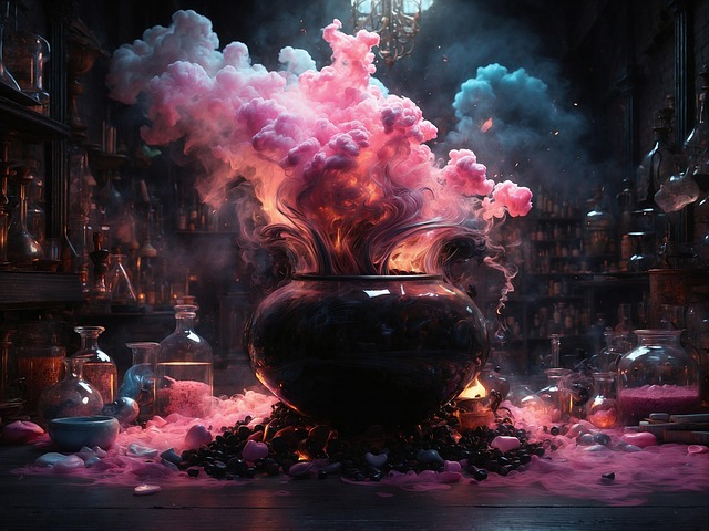 Free ai generated cauldron potion illustration