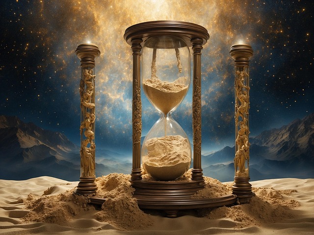 Download free HD stock image of Ai Generated Desert Free ai generated desert hourglass illustration