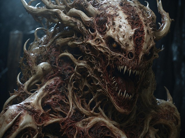 Free ai generated monster horror illustration
