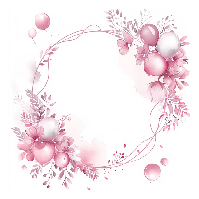 Free ai generated floral frame illustration
