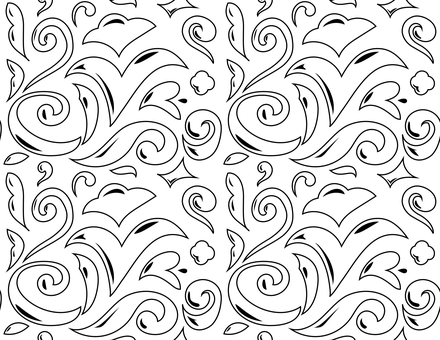 Blomster, Mønster, Strekbilder, Tegning