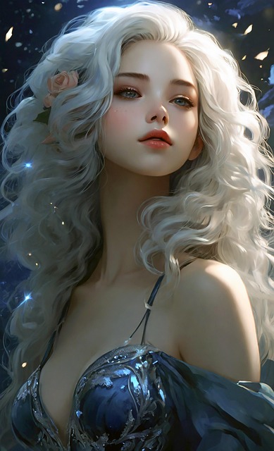 Free ai generated woman face illustration
