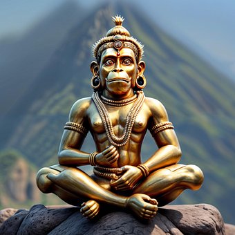 Hanuman, Statue, India, Kultur, Gud
