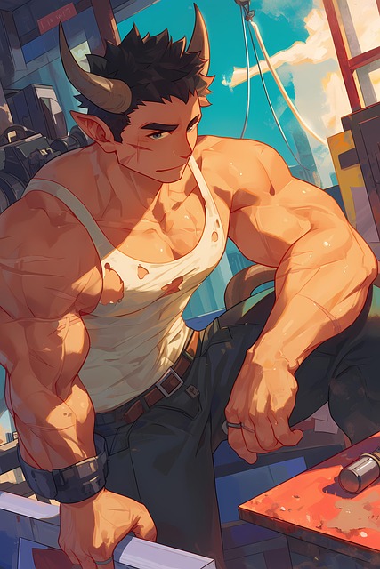 Free ai generated man demon illustration