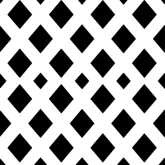 Diamanty, Moderné, Geometrický, Vzor