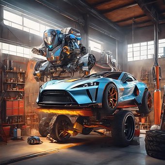 Free Garage Machine illustration and picture