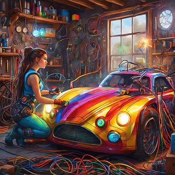 Free Garage Machine illustration and picture