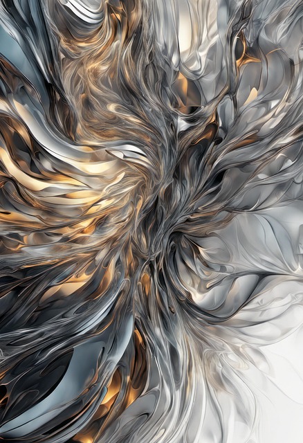 Free ai generated abstract fluid shapes illustration