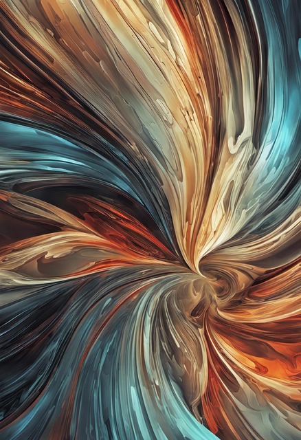 Free ai generated abstract fluid shapes illustration