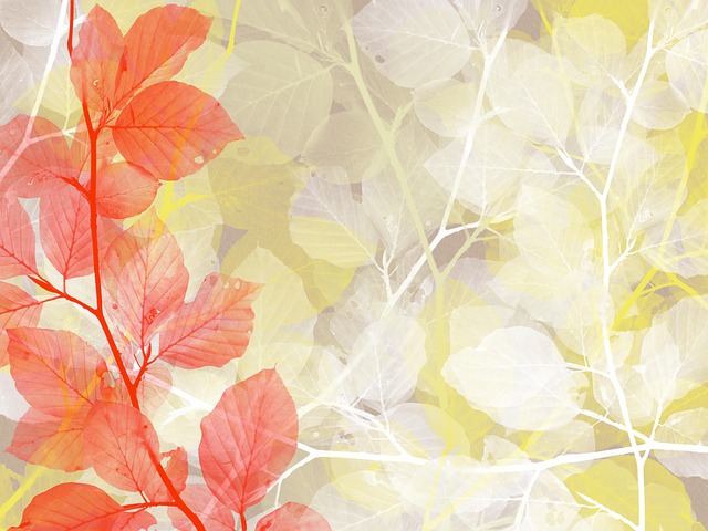 Free leaves nature background illustration