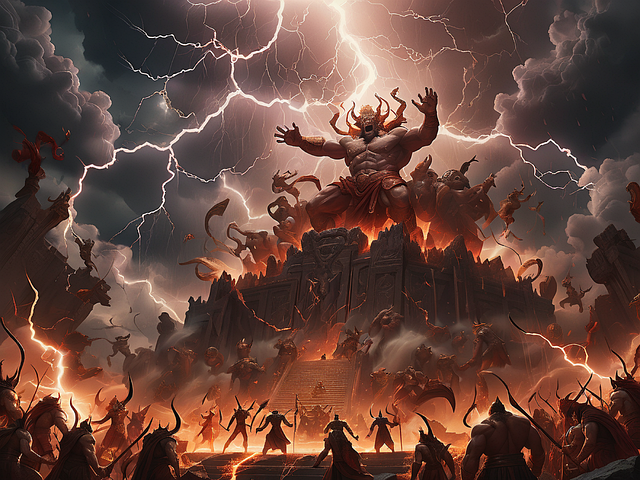Free ai generated hell demons illustration