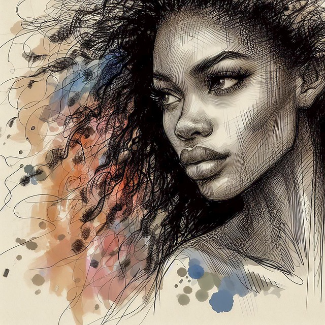 Download free HD stock image of Ai Generated African Free ai generated african woman illustration