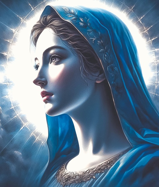 Free ai generated mary virgin mary illustration