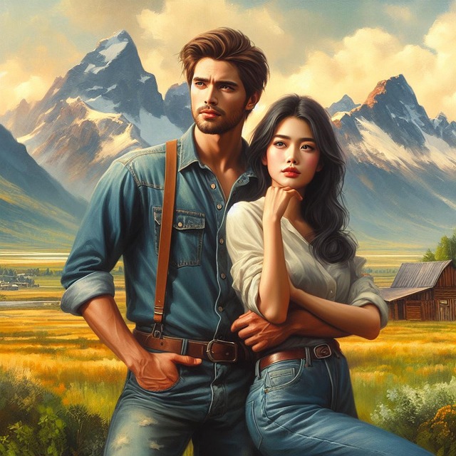 Free ai generated couple young illustration