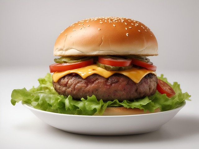 Free ai generated burger snack illustration