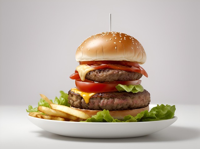 Free ai generated burger snack illustration