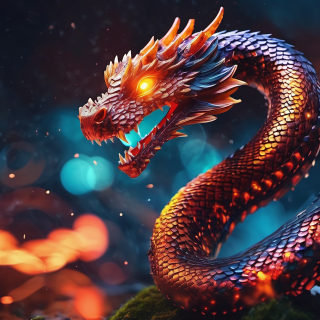 Free ai generated dragon nature illustration