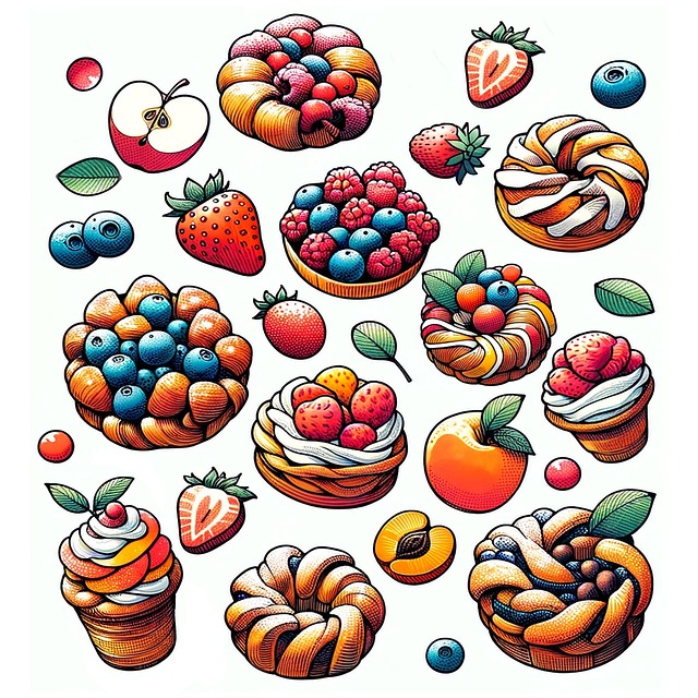 Free ai generated pastry sweet illustration