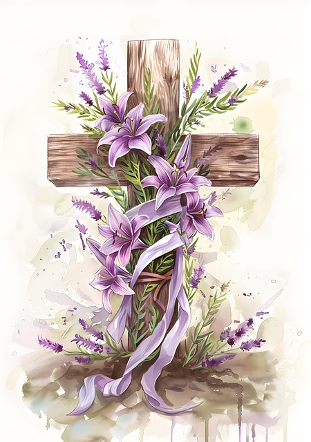 Free ai generated cross church illustration