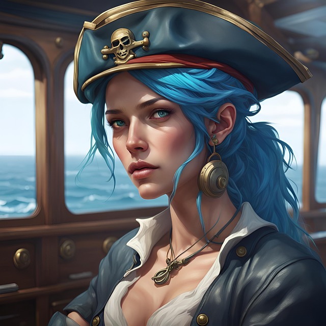 Ai Gegenereerd, Vrouw, Piraat, Schip