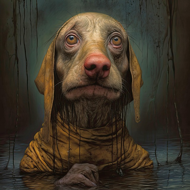 Free ai generated dog canine illustration