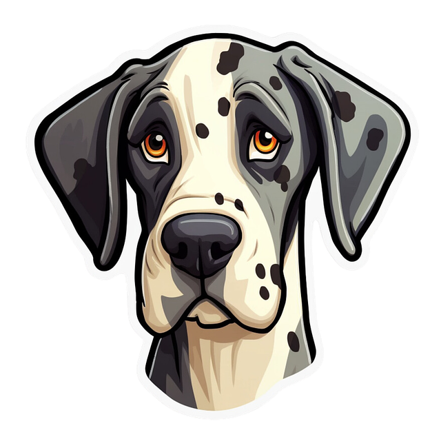 Free ai generated nature great dane illustration