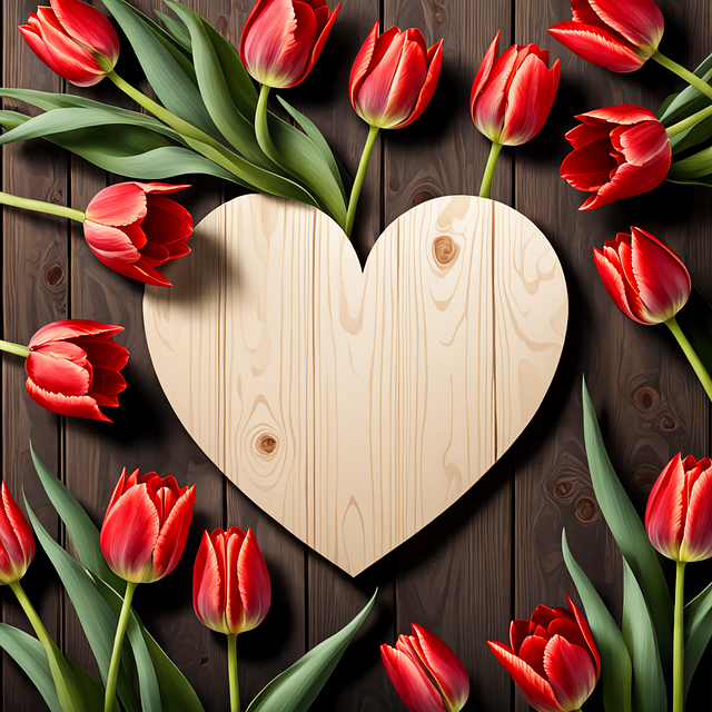 Free ai generated tulip flower illustration