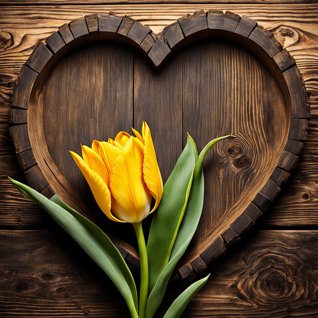 Free ai generated tulip flower illustration