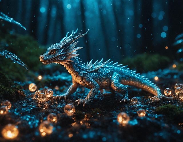 Free ai generated dragon creature illustration