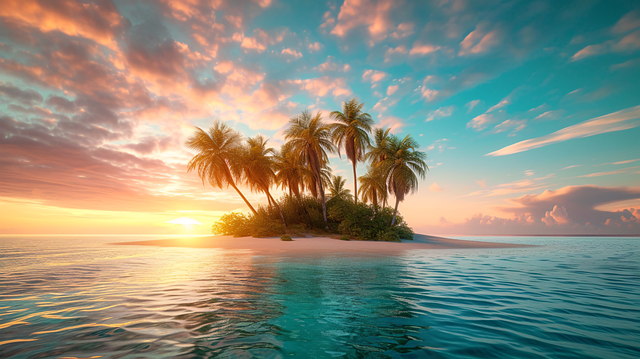 Free sunrise serenity secluded illustration