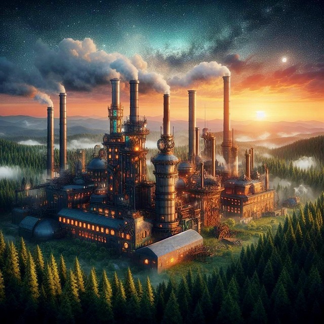 Free factory industry made illustration