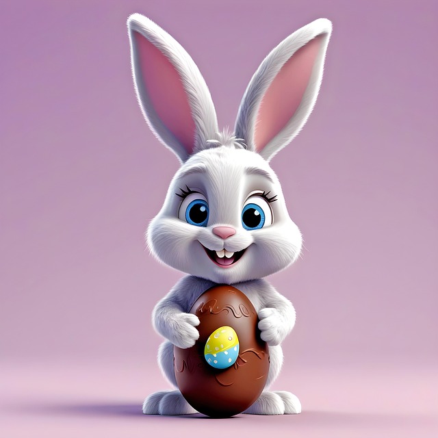 Free ai generated easter bunny rabbit illustration