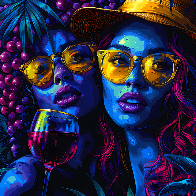 Free ai generated women drinks illustration