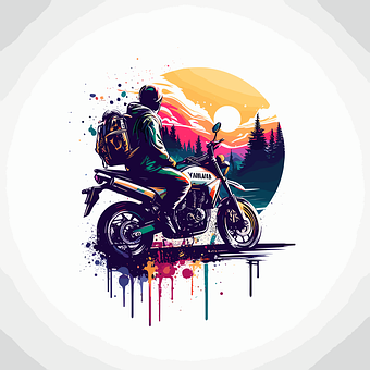 Free Ai Generated Motorcycle illustration and picture