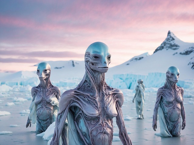 Free ai generated alien creature illustration