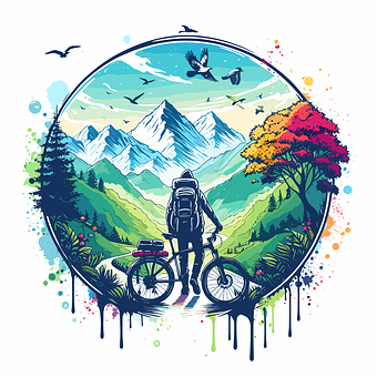 Free Cycle Bicycle illustration and picture