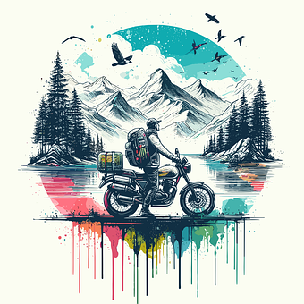 Free Motorcycle Motor illustration and picture