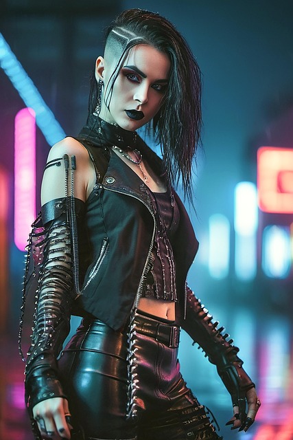 Download free HD stock image of Ai Generated Woman Free ai generated woman punk illustration