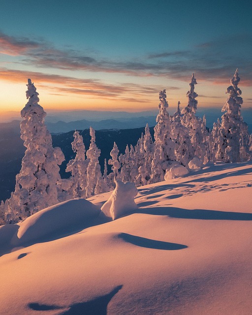 Neve, Sol, Pôr Do Sol, Alvorecer