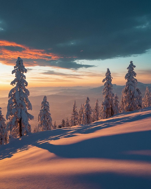 Neve, Sol, Pôr Do Sol, Alvorecer