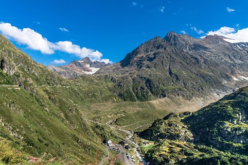 Stein, Gletscher, Straße Passieren