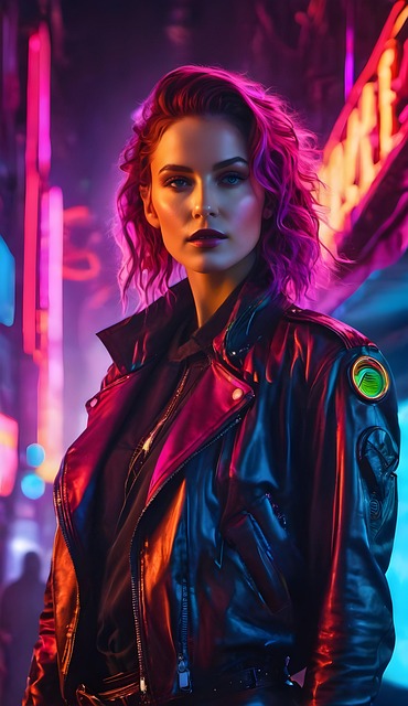Free ai generated woman vibrant illustration