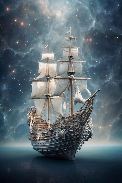Download free HD stock image of Ai Generated Ship Free ai generated ship sail illustration
