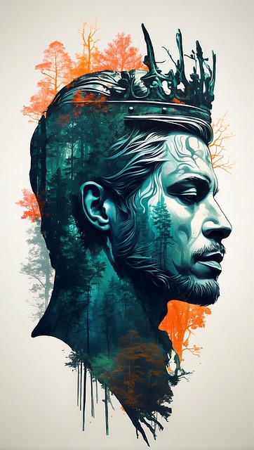 Free ai generated man king illustration