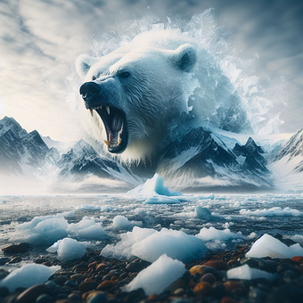 Polar Bear, Gletsjer, Arctisch, Natuur