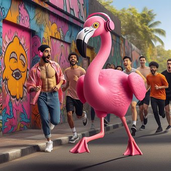Free Flamingo Bird illustration and picture